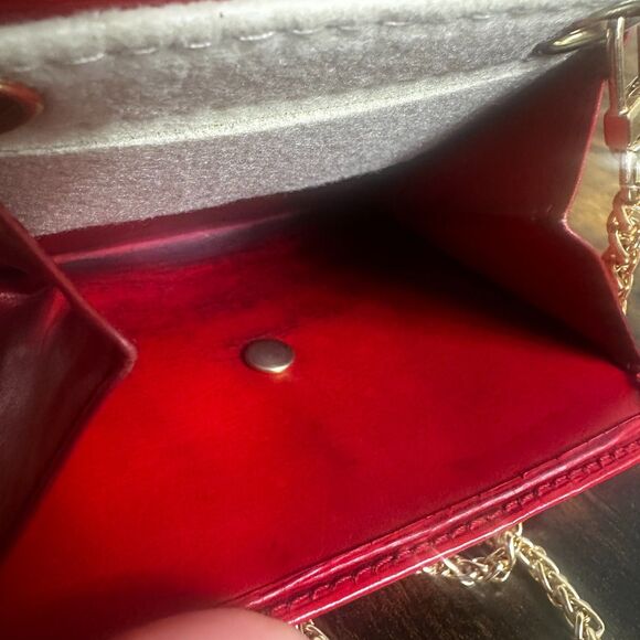 Louis Vuitton Red Epi Leather Vintage Wallet Padlock Gold Hardware Women - Picture 5 of 15